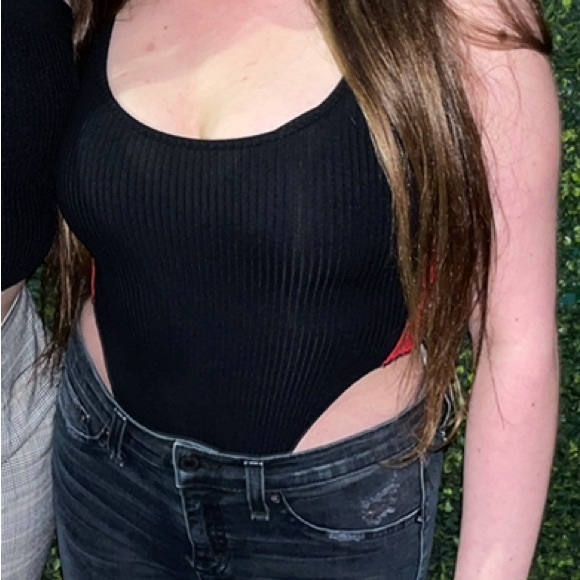 LF Emma & Sam black and Red stripe bodysuit - Picture 7 of 7